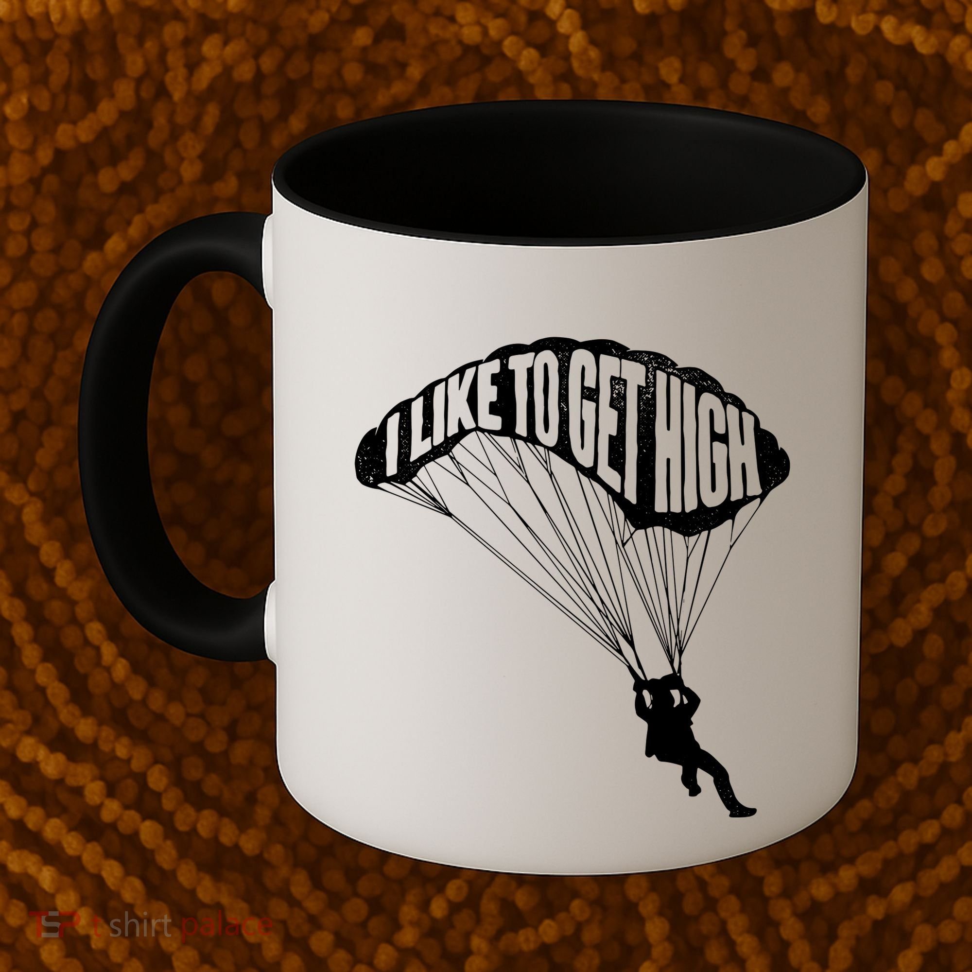 I Like To Get High Skydiver Parachutist Skydive Parachute Coffee Mug