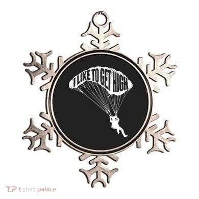 I Like To Get High Skydiver Parachutist Skydive Parachute Ornament