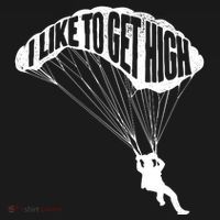 I Like To Get High Skydiver Parachutist Skydive Parachute Ornament thumb 1