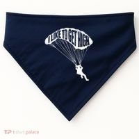 I Like To Get High Skydiver Parachutist Skydive Parachute USA-Made Doggie Bandana thumb 0
