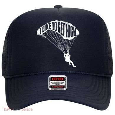I Like To Get High Skydiver Parachutist Skydive Parachute Hat