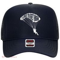 I Like To Get High Skydiver Parachutist Skydive Parachute Hat thumb 0
