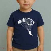 I Like To Get High Skydiver Parachutist Skydive Parachute Toddler T-Shirt thumb 2