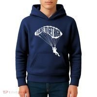 I Like To Get High Skydiver Parachutist Skydive Parachute Kids Hoodie thumb 4