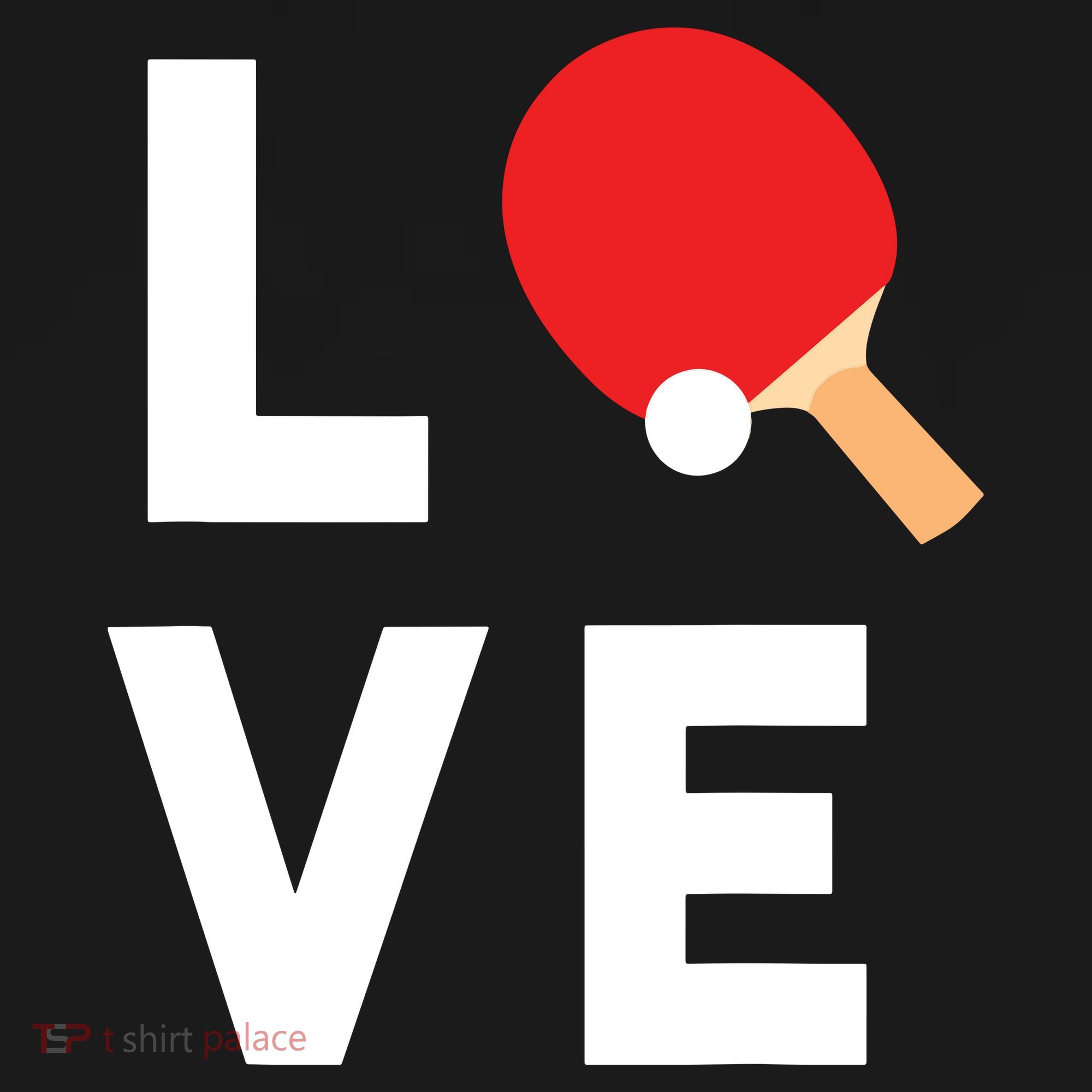 I Love Table Tennis Shirts Cute Funny Ping Pong Gift Idea Ornament