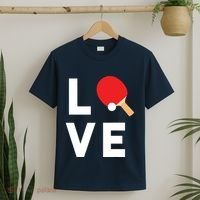 I Love Table Tennis Shirts Cute Funny Ping Pong Gift Idea T-Shirt thumb 2