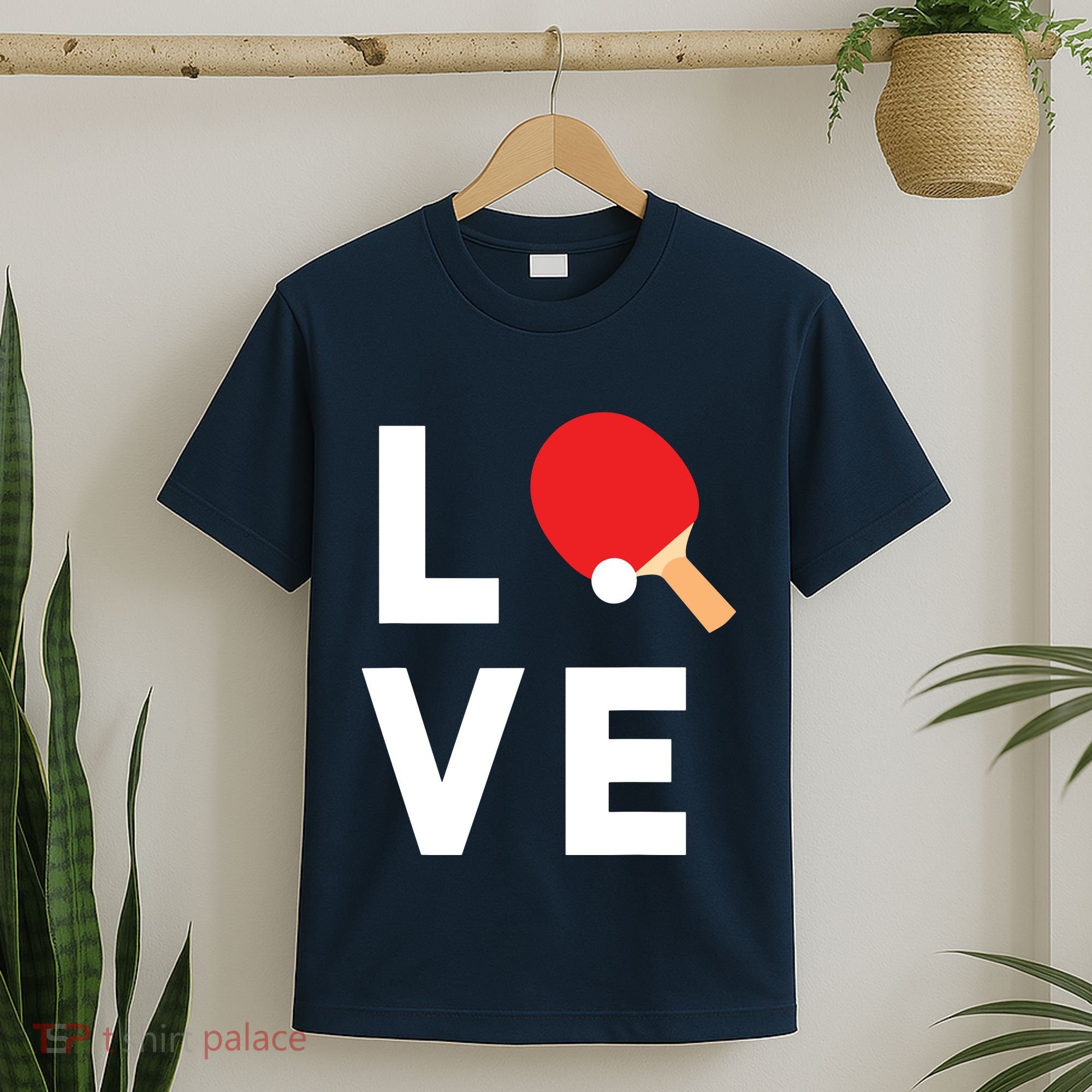 I Love Table Tennis Shirts Cute Funny Ping Pong Gift Idea T-Shirt