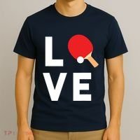 I Love Table Tennis Shirts Cute Funny Ping Pong Gift Idea T-Shirt thumb 3