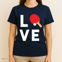 I Love Table Tennis Shirts Cute Funny Ping Pong Gift Idea T-Shirt thumb 4