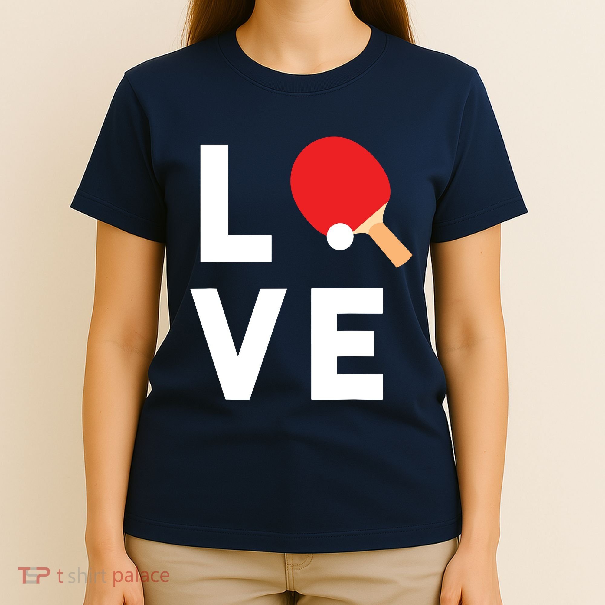I Love Table Tennis Shirts Cute Funny Ping Pong Gift Idea T-Shirt