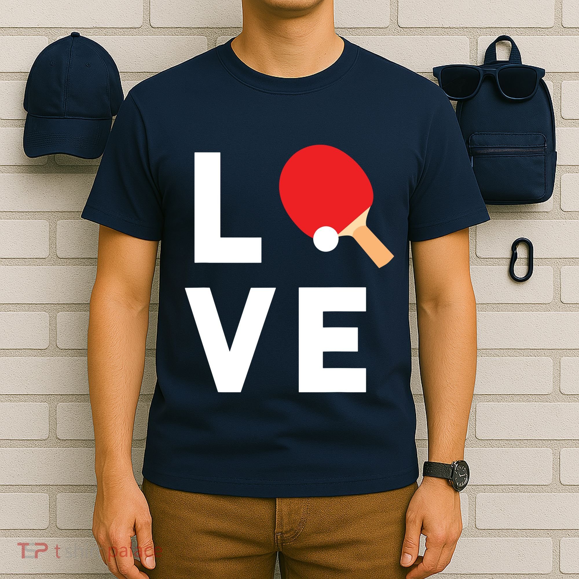 I Love Table Tennis Shirts Cute Funny Ping Pong Gift Idea T-Shirt