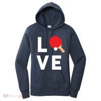 I Love Table Tennis Shirts Cute Funny Ping Pong Gift Idea Women's Hoodie thumb 0