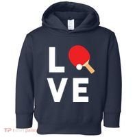 I Love Table Tennis Shirts Cute Funny Ping Pong Gift Idea Toddler Hoodie thumb 0