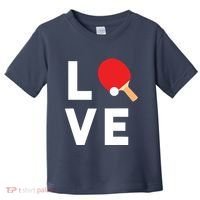I Love Table Tennis Shirts Cute Funny Ping Pong Gift Idea Toddler T-Shirt thumb 0
