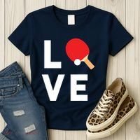 I Love Table Tennis Shirts Cute Funny Ping Pong Gift Idea Women's T-Shirt thumb 3
