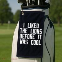 I Liked The Lions Before It Was Cool Golf Towel thumb 2