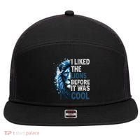 I Liked The Lions Before It Was Cool 7 Panel Mesh Trucker Snapback Hat thumb 0
