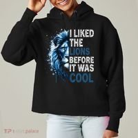 I Liked The Lions Before It Was Cool Ladies Heavyweight Boxy Pullover Hoodie thumb 0