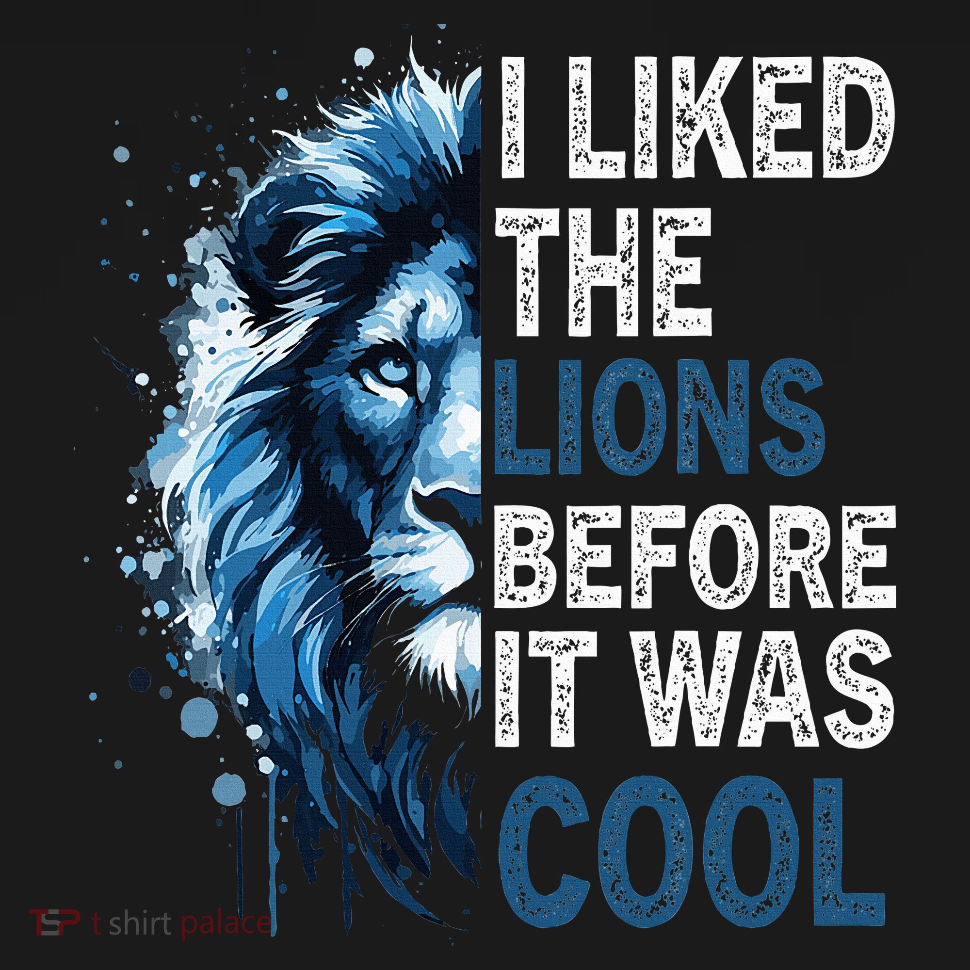 I Liked The Lions Before It Was Cool Drawstring Bag