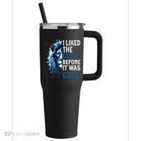 I Liked The Lions Before It Was Cool 40oz Vacuum Insulated Stainless Steel Travel Tumbler thumb 0