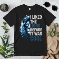 I Liked The Lions Before It Was Cool Premium T-Shirt thumb 2