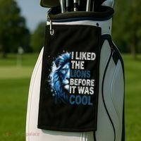 I Liked The Lions Before It Was Cool Golf Towel thumb 2