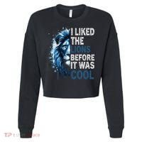 I Liked The Lions Before It Was Cool Cropped Pullover Crew thumb 0