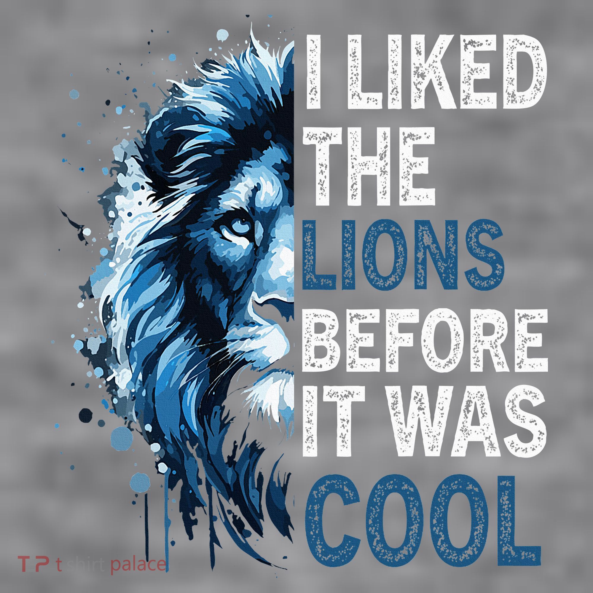 I Liked The Lions Before It Was Cool Women's Racerback Cropped Tank