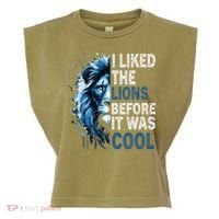 I Liked The Lions Before It Was Cool Garment-Dyed Women's Muscle Tee thumb 0
