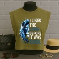 I Liked The Lions Before It Was Cool Garment-Dyed Women's Muscle Tee thumb 3