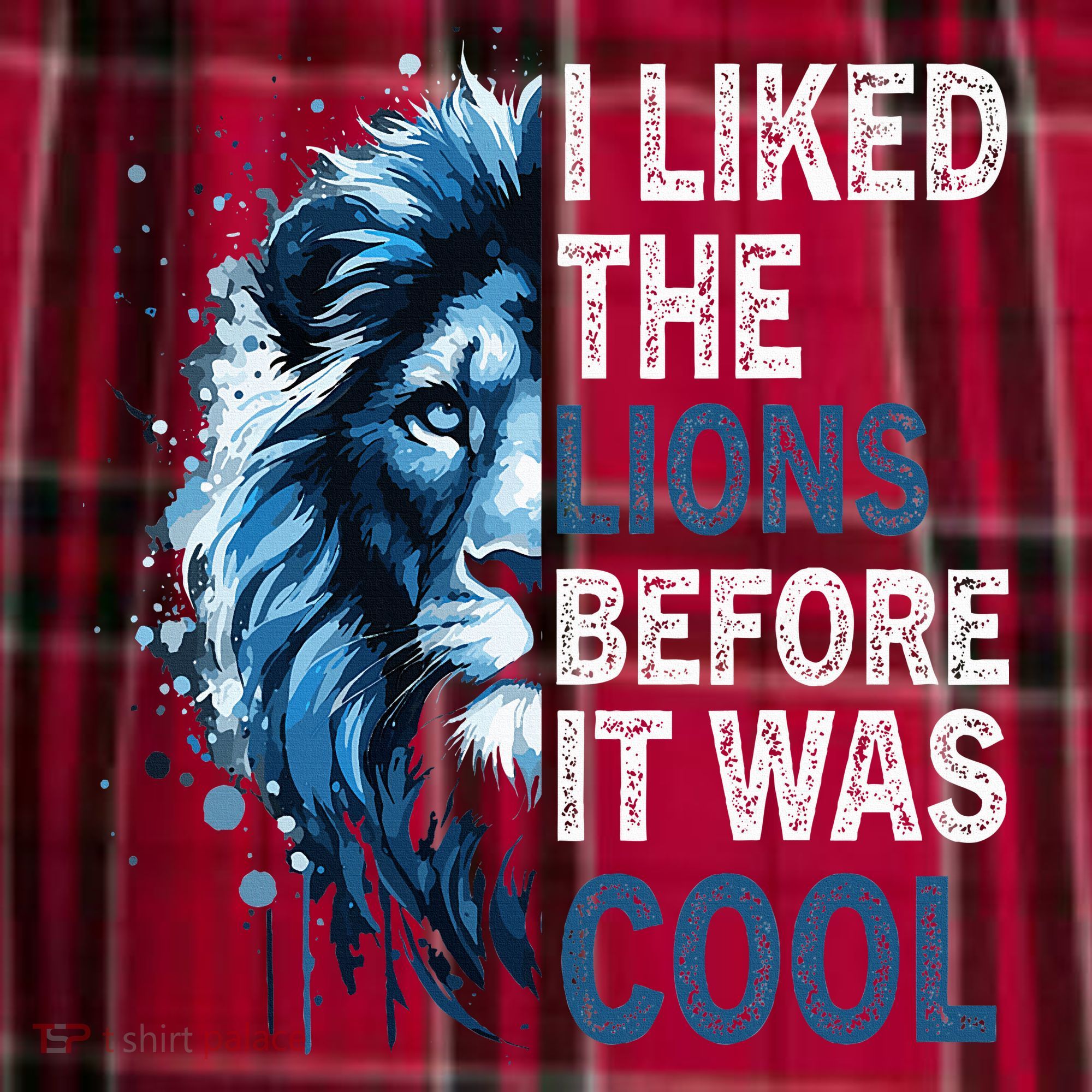 I Liked The Lions Before It Was Cool Women's Flannel Plaid Pajama Pants