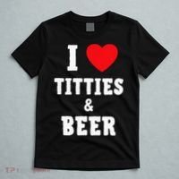 I Love Titties And Beer Funny Tittes And Beer Lovers T-Shirt thumb 5