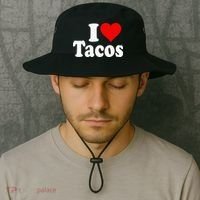 I LOVE TACOS I HEART TACOS Bucket Hat thumb 2