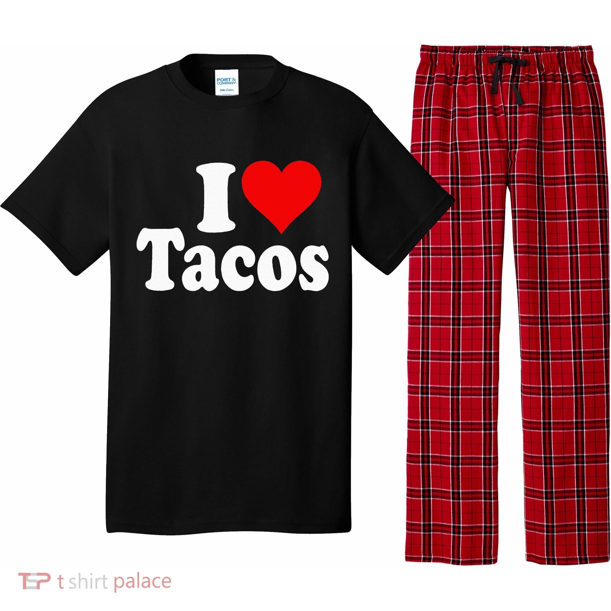 I LOVE TACOS I HEART TACOS Pajama Set