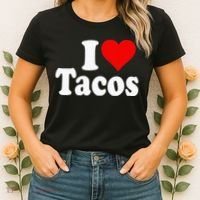 I LOVE TACOS I HEART TACOS Women's T-Shirt thumb 2