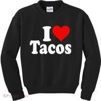I LOVE TACOS I HEART TACOS Kids Sweatshirt thumb 0