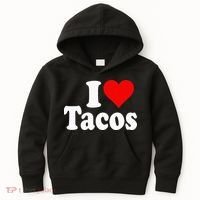 I LOVE TACOS I HEART TACOS Kids Hoodie thumb 0