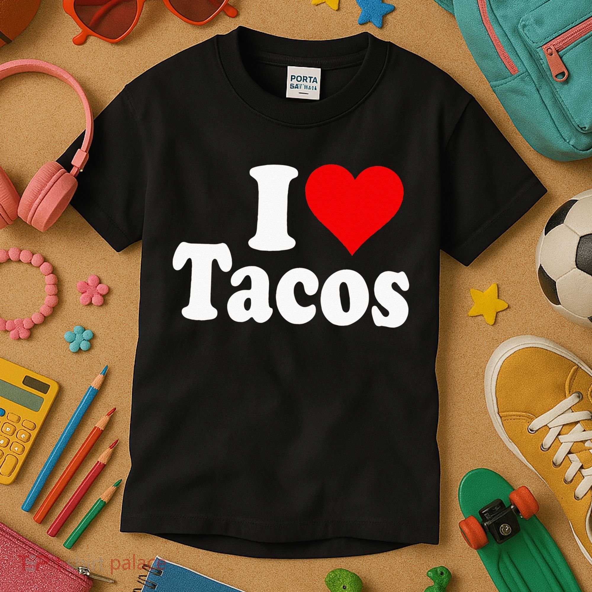I LOVE TACOS I HEART TACOS Kids T-Shirt