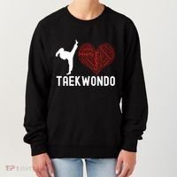 I Love Taekwondo Black Belt Funny Gift Women's Sweatshirt thumb 0
