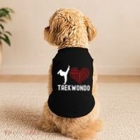 I Love Taekwondo Black Belt Funny Gift Doggie Tank thumb 2