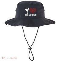 I Love Taekwondo Black Belt Funny Gift Bucket Hat thumb 0