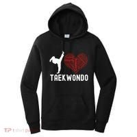 I Love Taekwondo Black Belt Funny Gift Women's Hoodie thumb 0