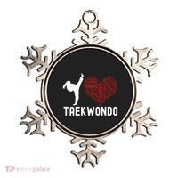 I Love Taekwondo Black Belt Funny Gift Ornament thumb 0