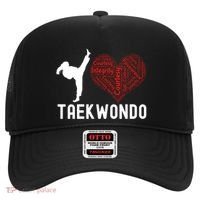 I Love Taekwondo Black Belt Funny Gift Hat thumb 0