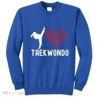 I Love Taekwondo Black Belt Funny Gift Sweatshirt thumb 0