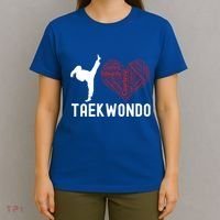 I Love Taekwondo Black Belt Funny Gift T-Shirt thumb 4