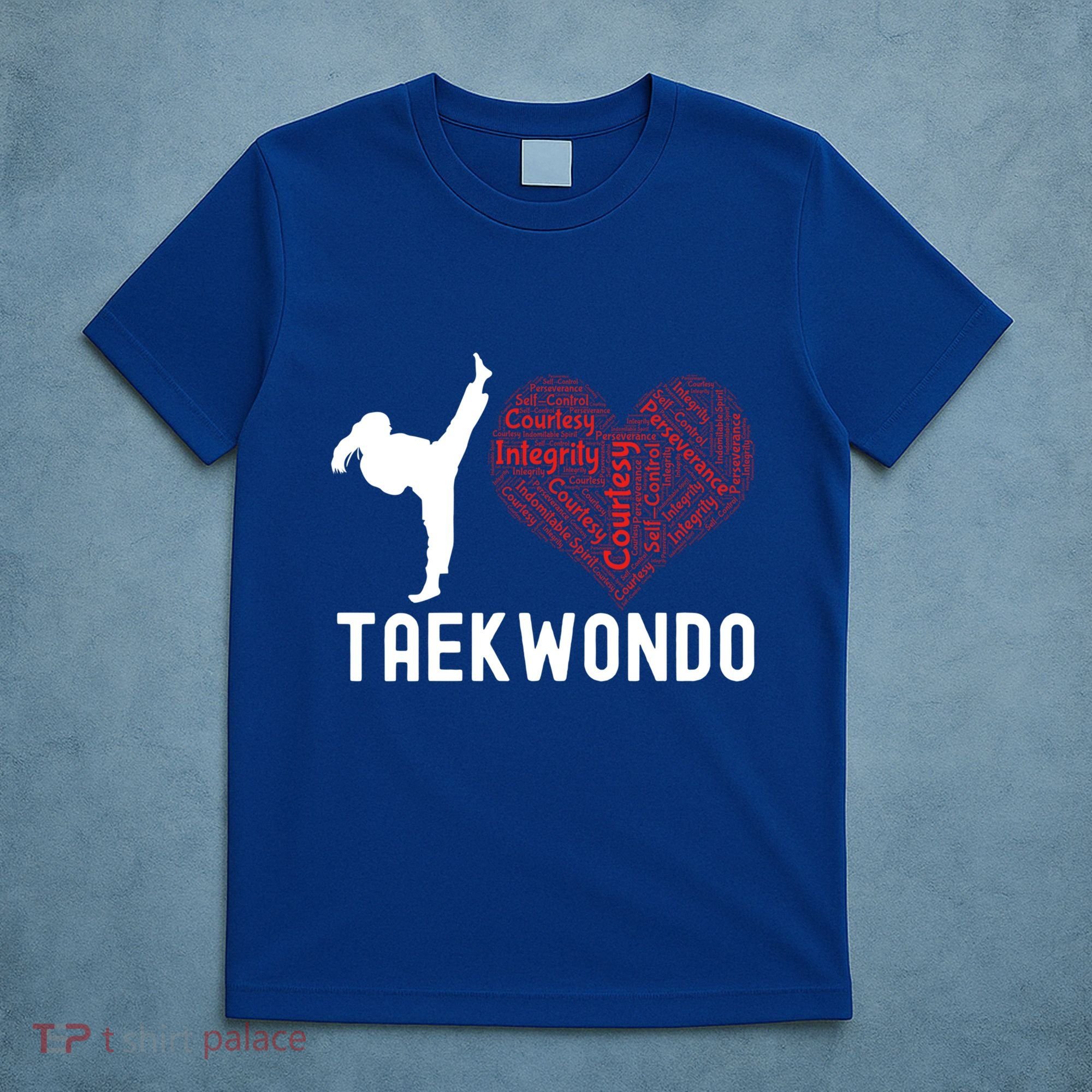 I Love Taekwondo Black Belt Funny Gift T-Shirt