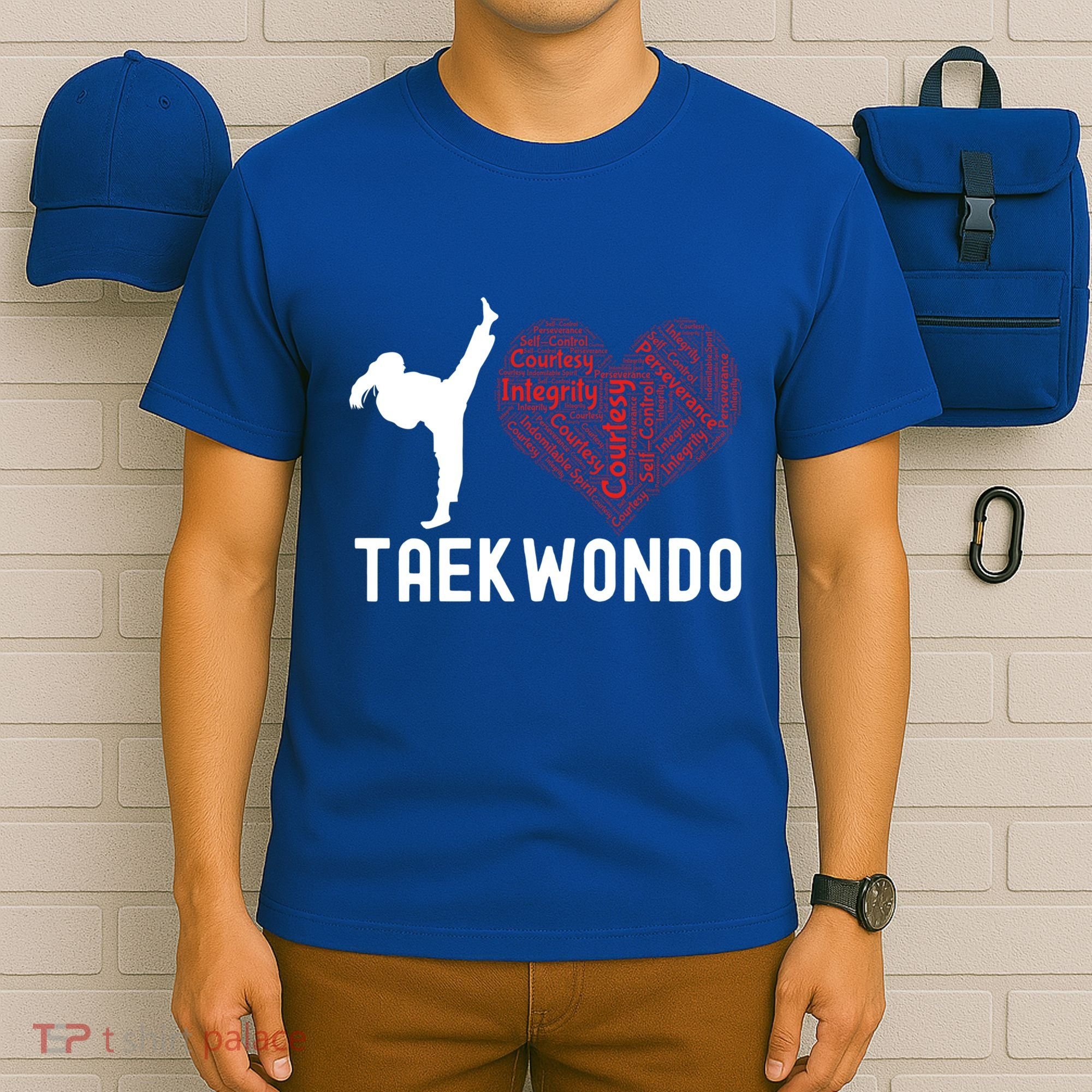 I Love Taekwondo Black Belt Funny Gift T-Shirt