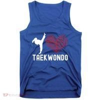 I Love Taekwondo Black Belt Funny Gift Tank Top thumb 0