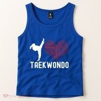 I Love Taekwondo Black Belt Funny Gift Tank Top thumb 2